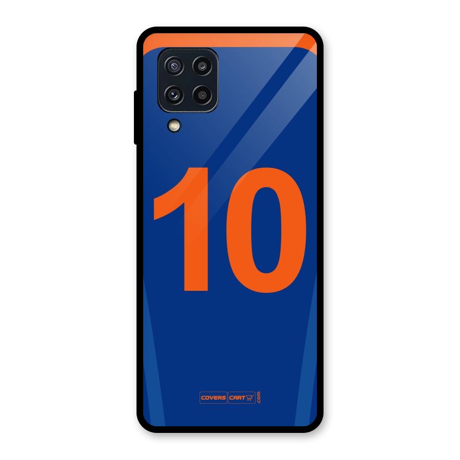 Blue Jersey Glass Back Case for Galaxy M32