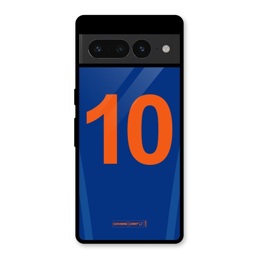 Blue Jersey Glass Back Case for Google Pixel 7 Pro