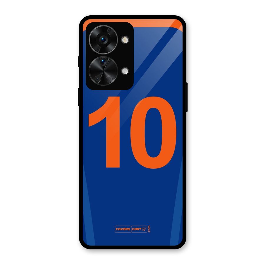 Blue Jersey Glass Back Case for OnePlus Nord 2T