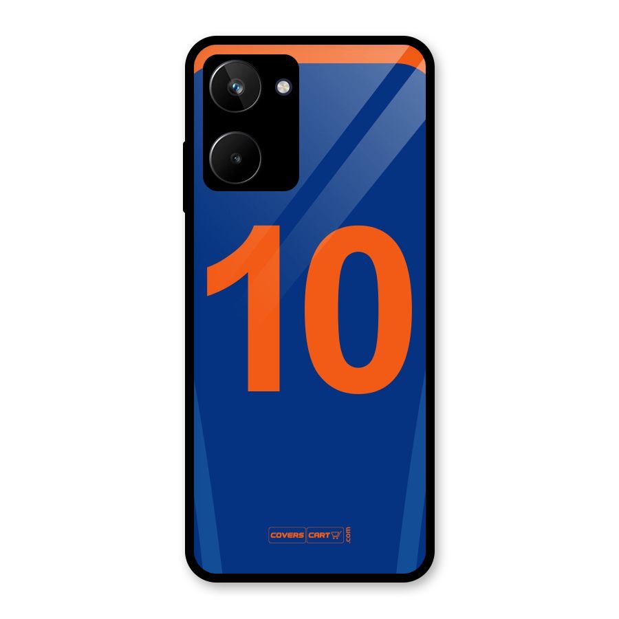 Blue Jersey Glass Back Case for Realme 10