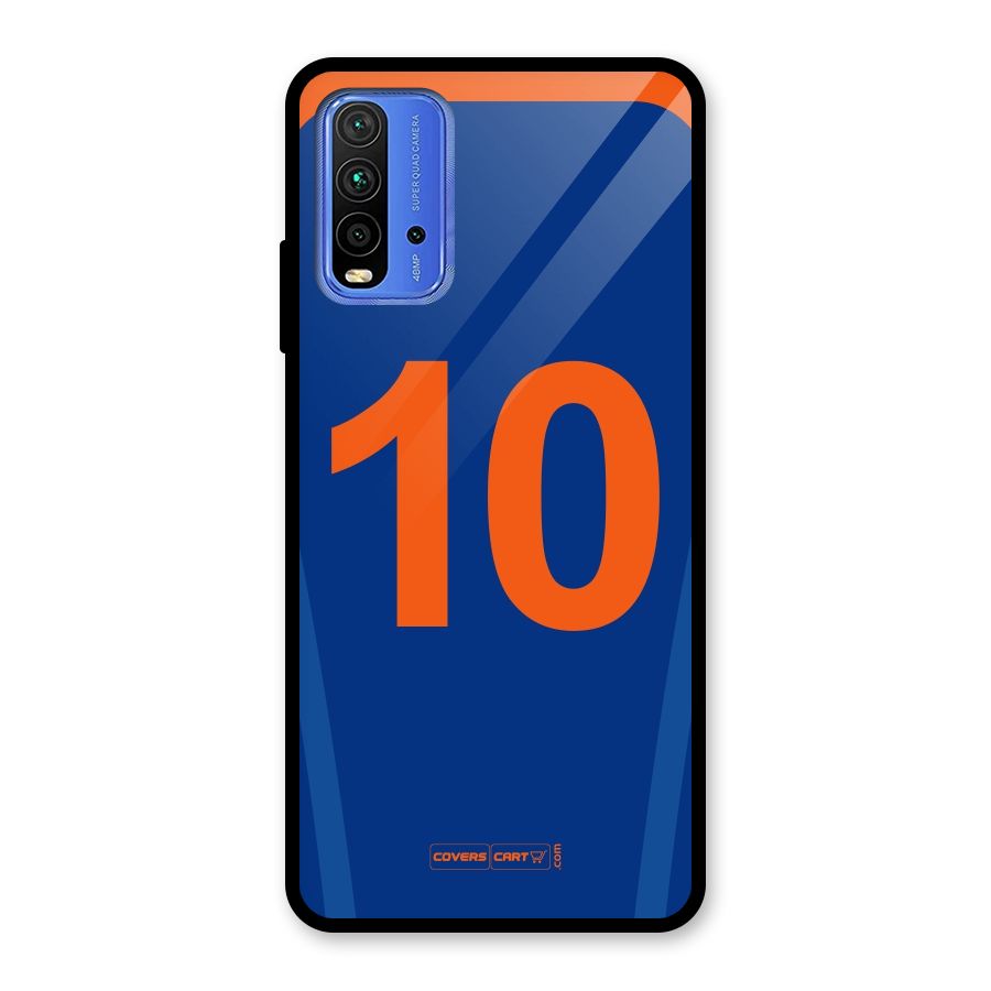 Blue Jersey Glass Back Case for Redmi 9 Power