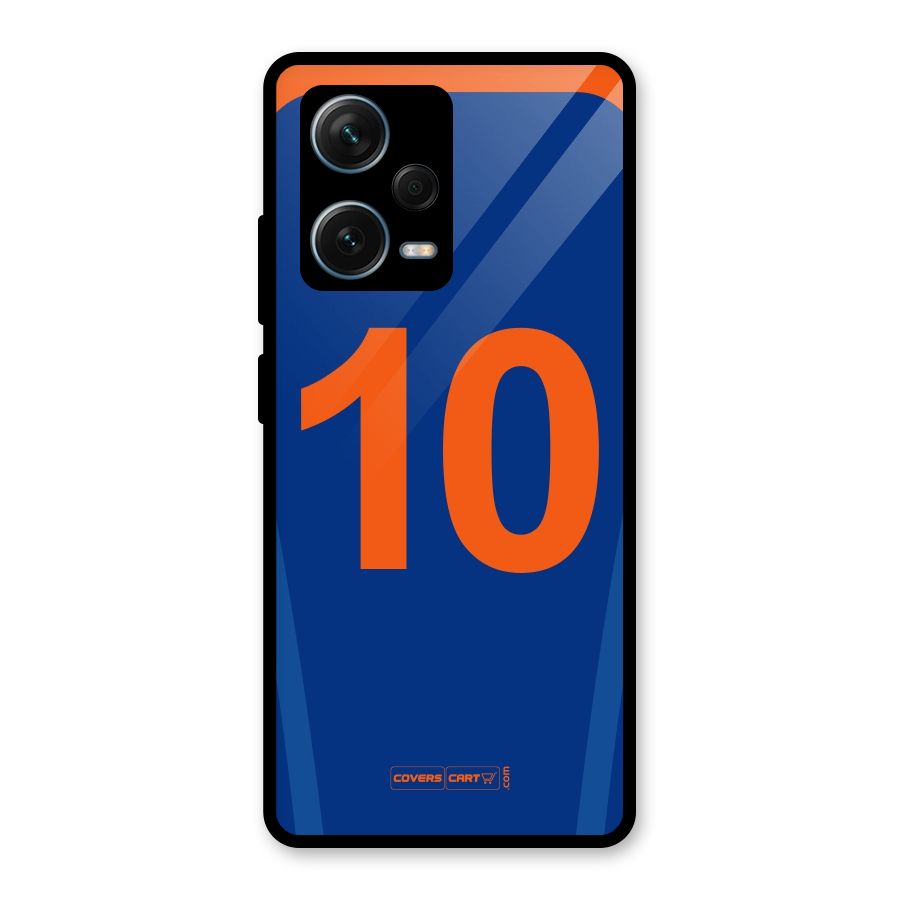 Blue Jersey Glass Back Case for Redmi Note 12 Pro Plus 5G