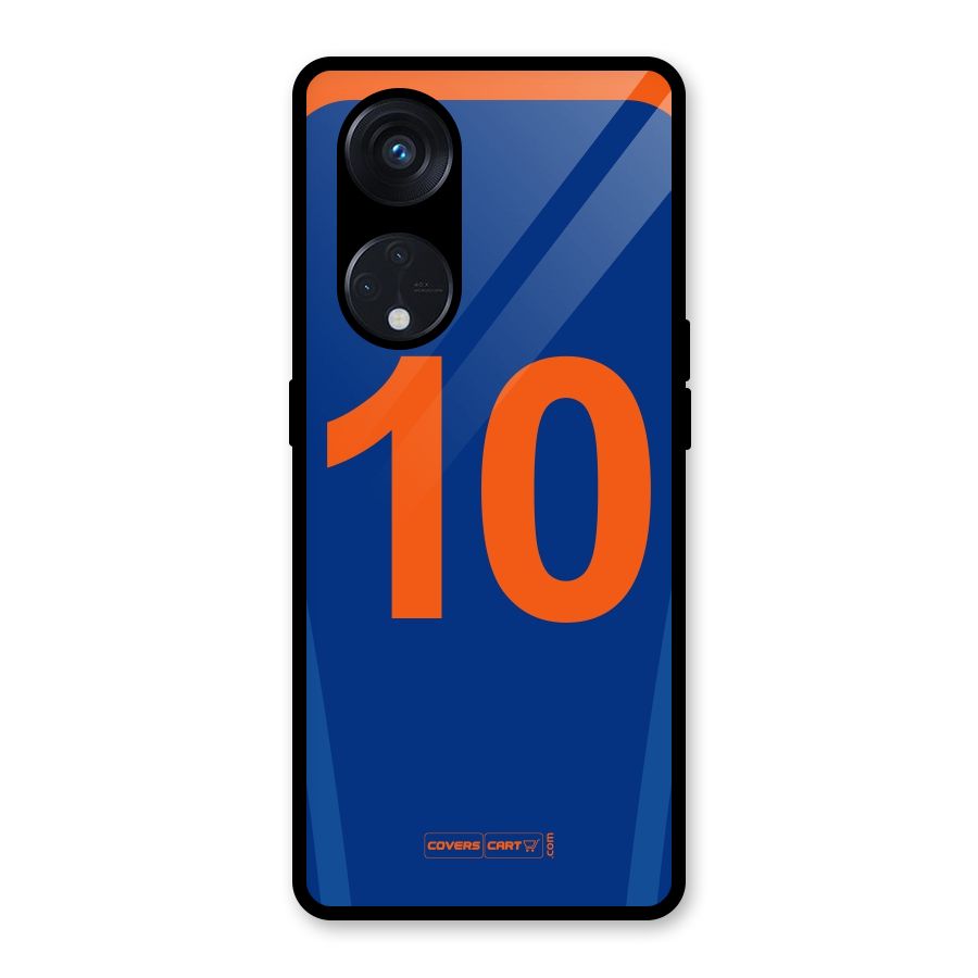 Blue Jersey Glass Back Case for Reno8 T 5G