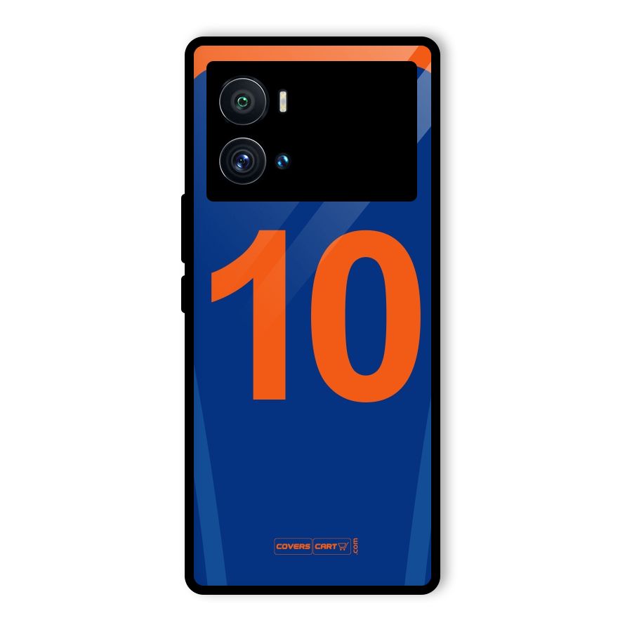 Blue Jersey Glass Back Case for Vivo iQOO 9 Pro