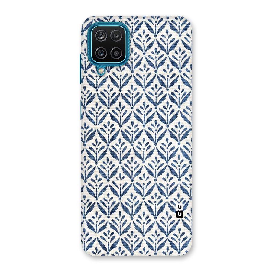 Blue Leaf Back Case for Galaxy M12