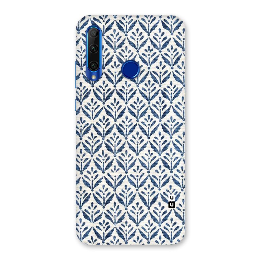 Blue Leaf Back Case for Honor 20i