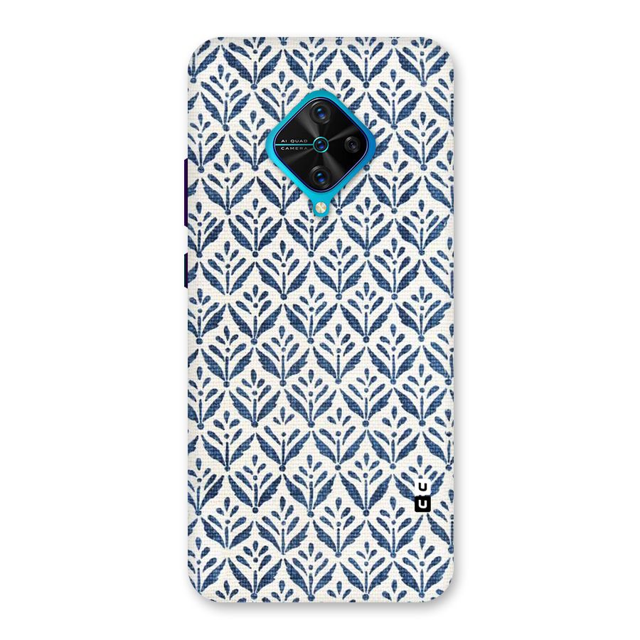 Blue Leaf Back Case for Vivo S1 Pro