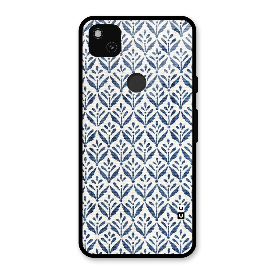 Blue Leaf Glass Back Case for Google Pixel 4a