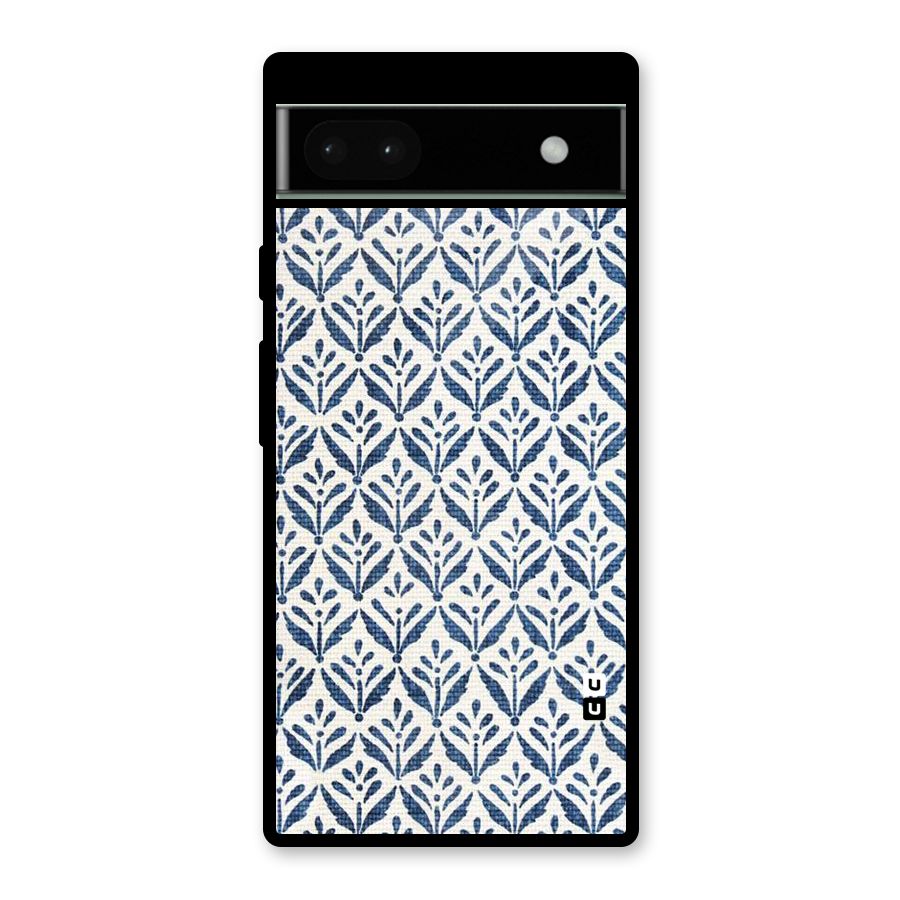Blue Leaf Glass Back Case for Google Pixel 6a