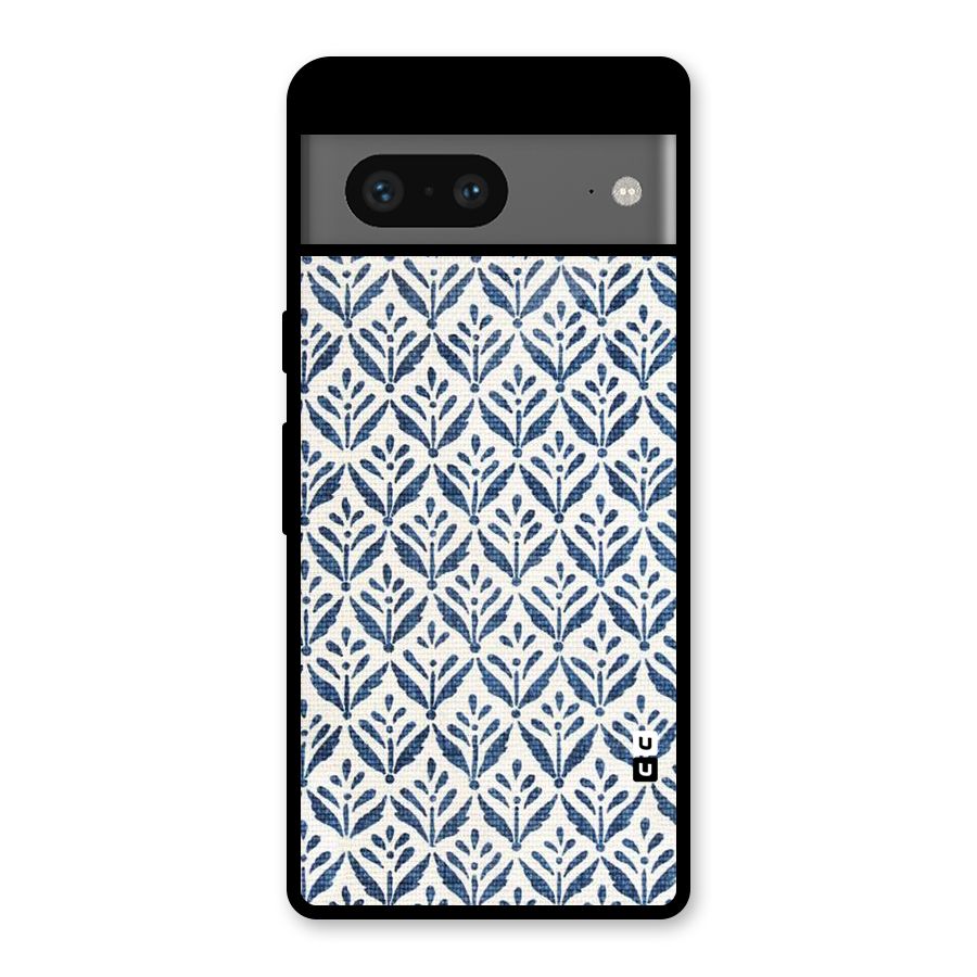 Blue Leaf Glass Back Case for Google Pixel 7