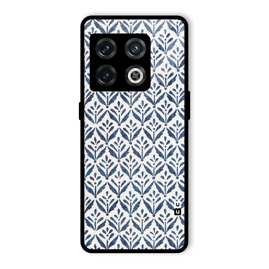Blue Leaf Glass Back Case for OnePlus 10 Pro 5G