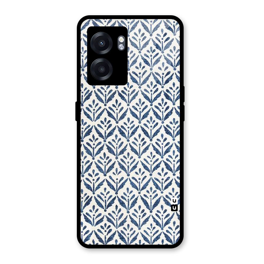 Blue Leaf Glass Back Case for Realme Narzo 50 5G