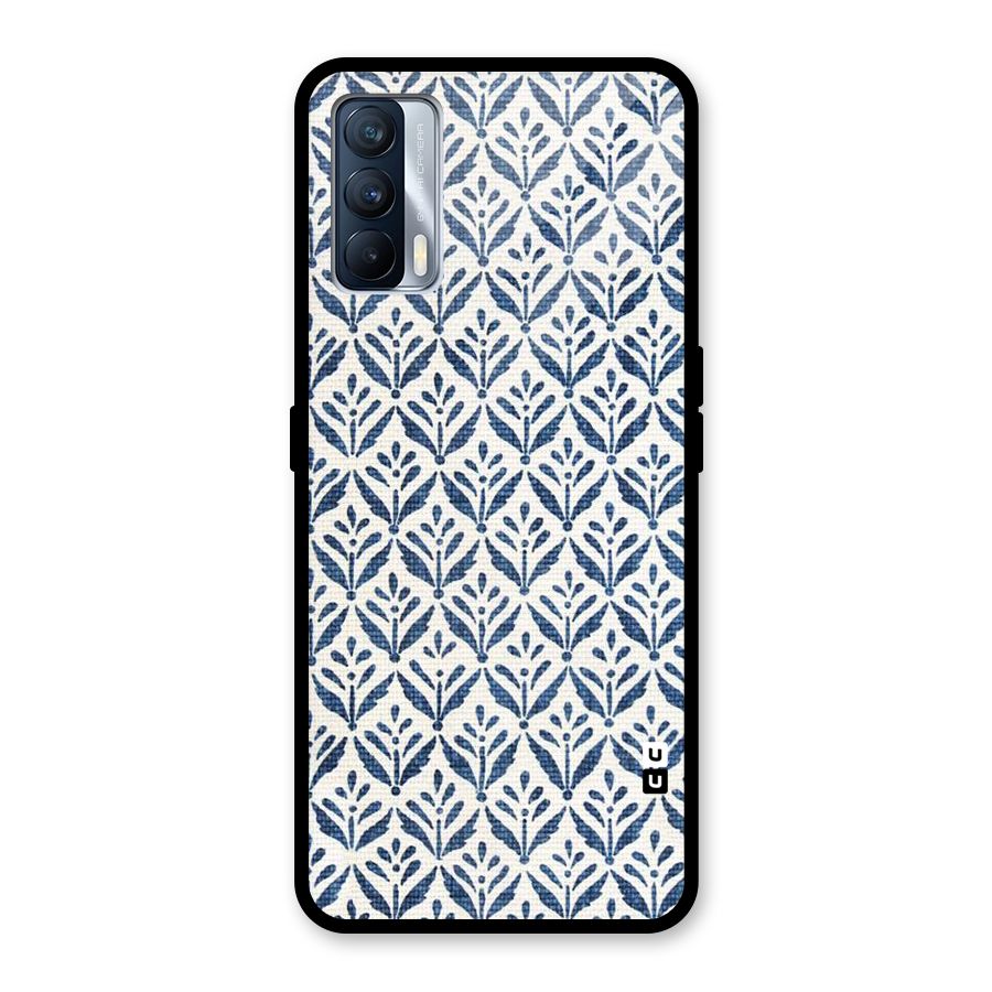 Blue Leaf Glass Back Case for Realme X7