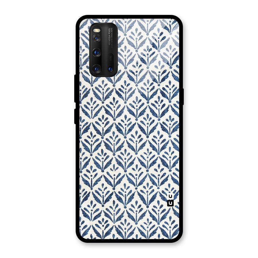 Blue Leaf Glass Back Case for Vivo iQOO 3