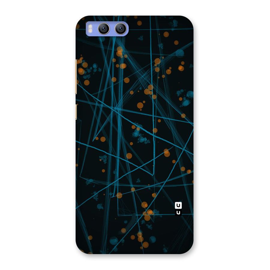Blue Lines Gold Dots Back Case for Xiaomi Mi 6