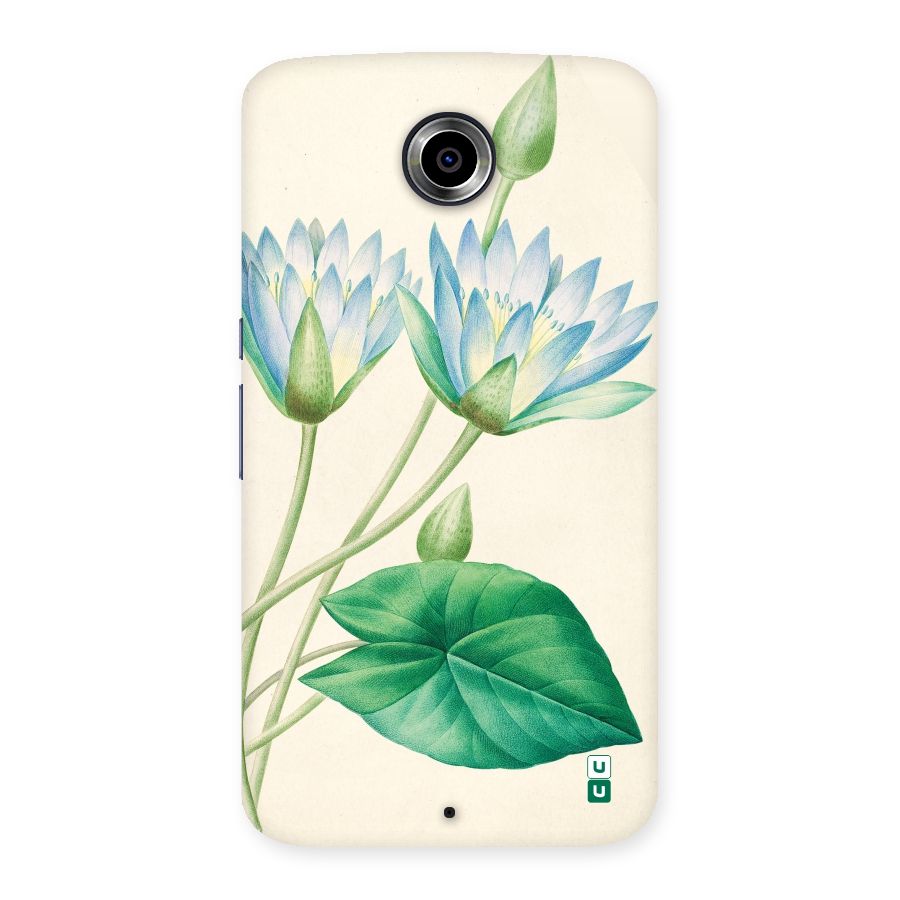 Blue Lotus Back Case for Nexsus 6