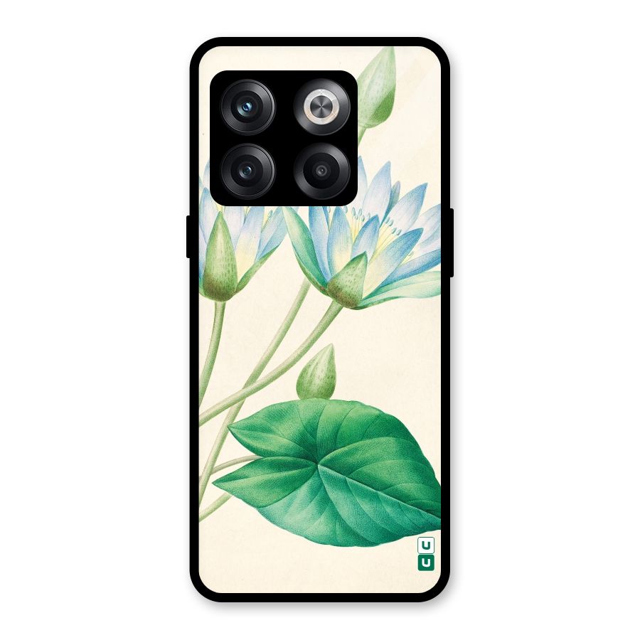 Blue Lotus Glass Back Case for OnePlus 10T