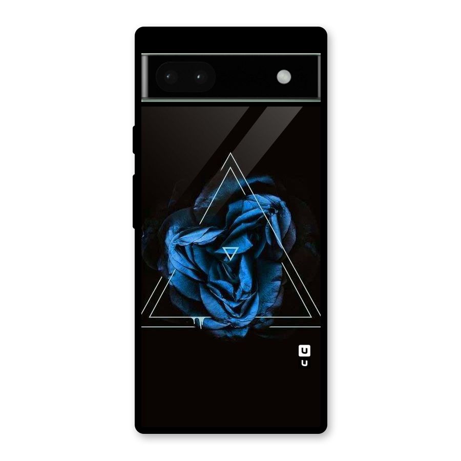 Blue Magic Triangle Glass Back Case for Google Pixel 6a