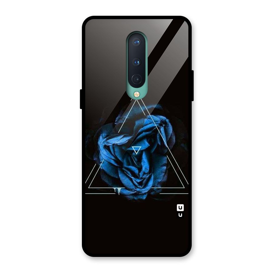 Blue Magic Triangle Glass Back Case for OnePlus 8