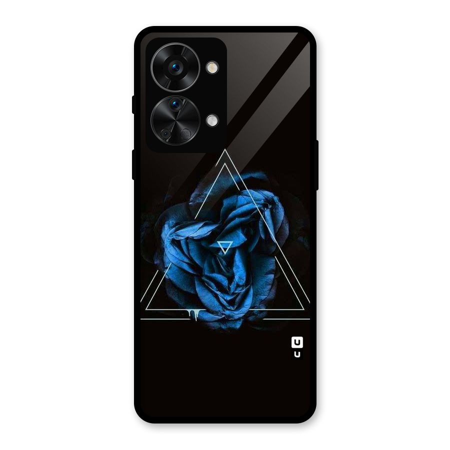 Blue Magic Triangle Glass Back Case for OnePlus Nord 2T