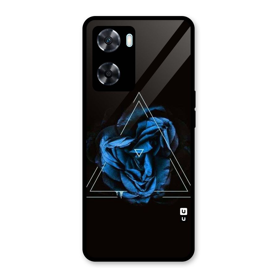 Blue Magic Triangle Glass Back Case for Oppo A77