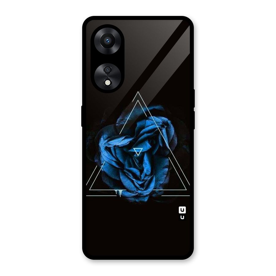 Blue Magic Triangle Glass Back Case for Oppo A78