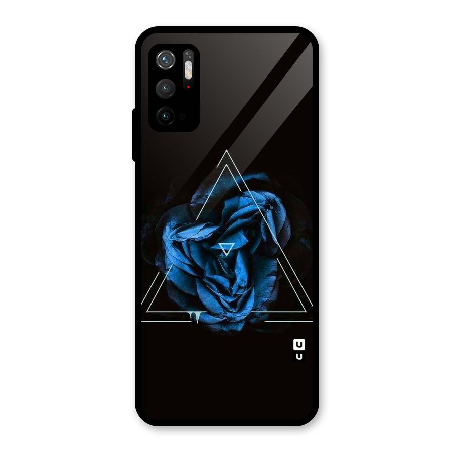 Blue Magic Triangle Glass Back Case for Poco M3 Pro 5G