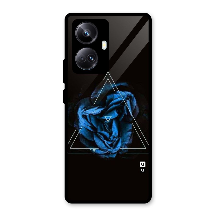 Blue Magic Triangle Glass Back Case for Realme 10 Pro Plus