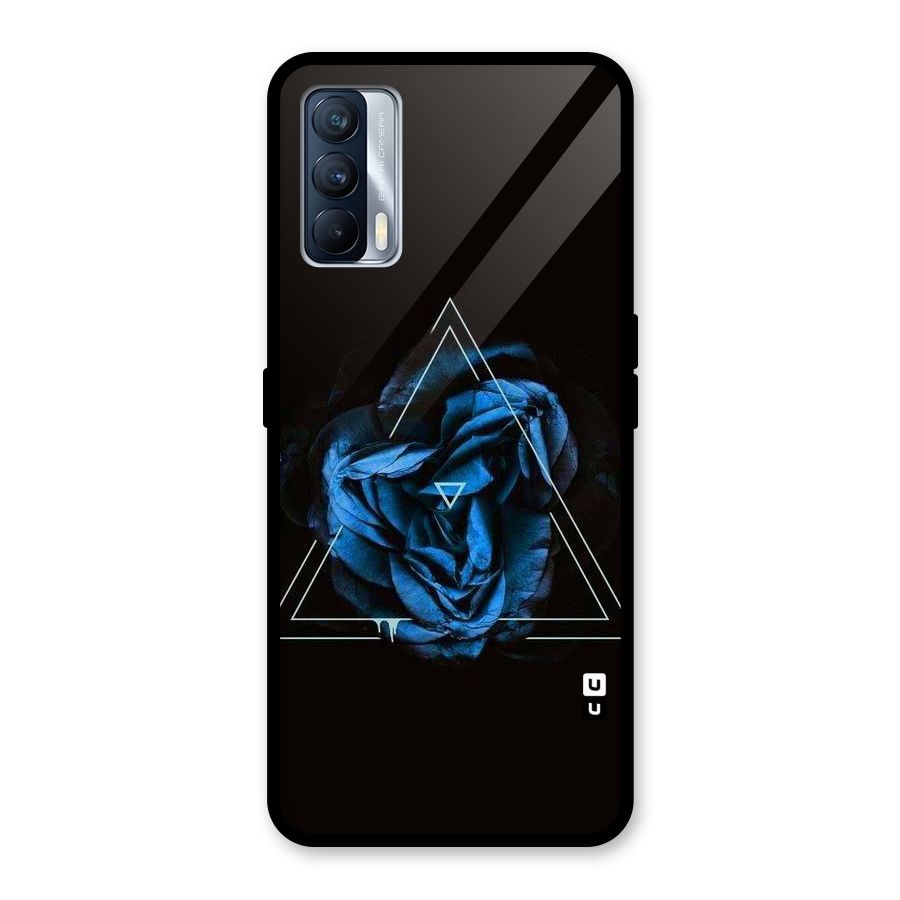 Blue Magic Triangle Glass Back Case for Realme X7