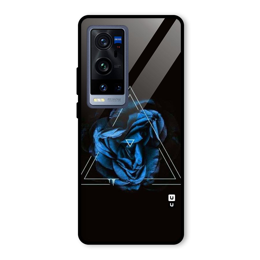 Blue Magic Triangle Glass Back Case for Vivo X60 Pro Plus