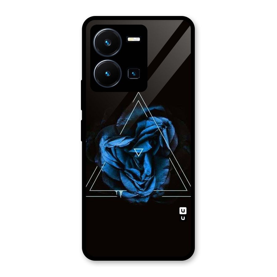 Blue Magic Triangle Glass Back Case for Vivo Y35