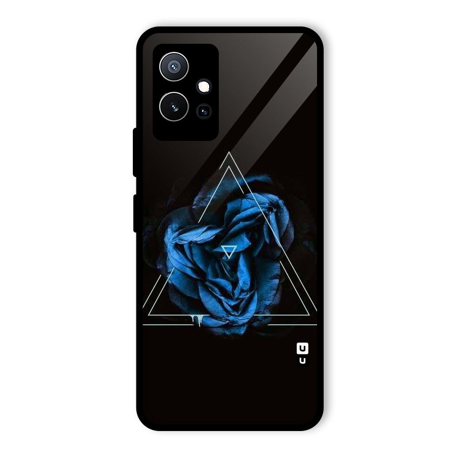 Blue Magic Triangle Glass Back Case for Vivo iQOO Z6