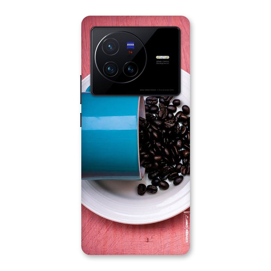 Blue Mug And Beans Back Case for Vivo X80
