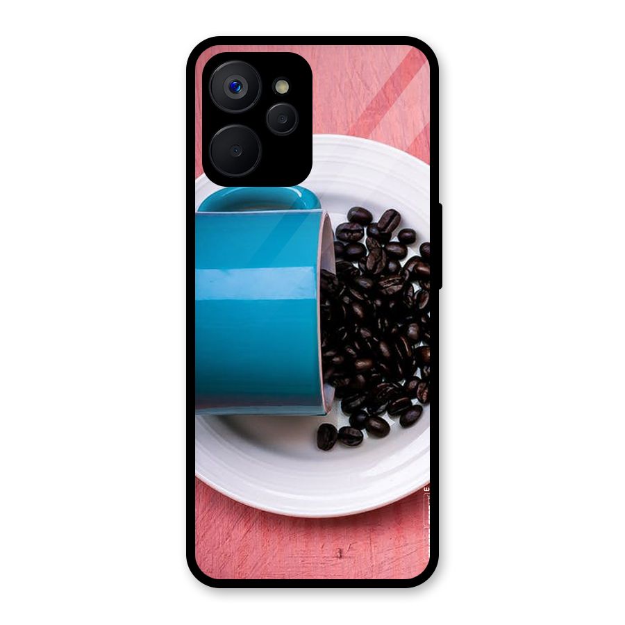 Blue Mug And Beans Glass Back Case for Realme 9i 5G