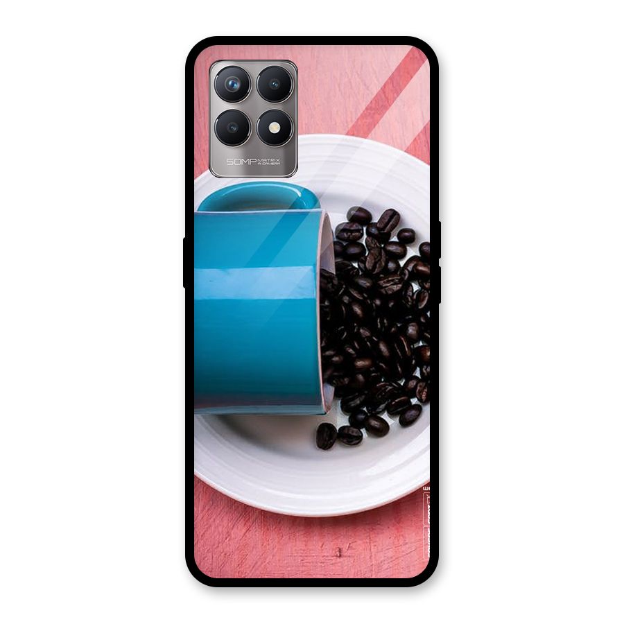 Blue Mug And Beans Glass Back Case for Realme Narzo 50