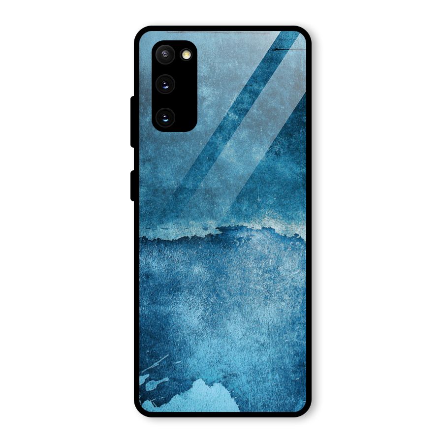 Blue Paint Wall Glass Back Case for Galaxy S20 FE 5G