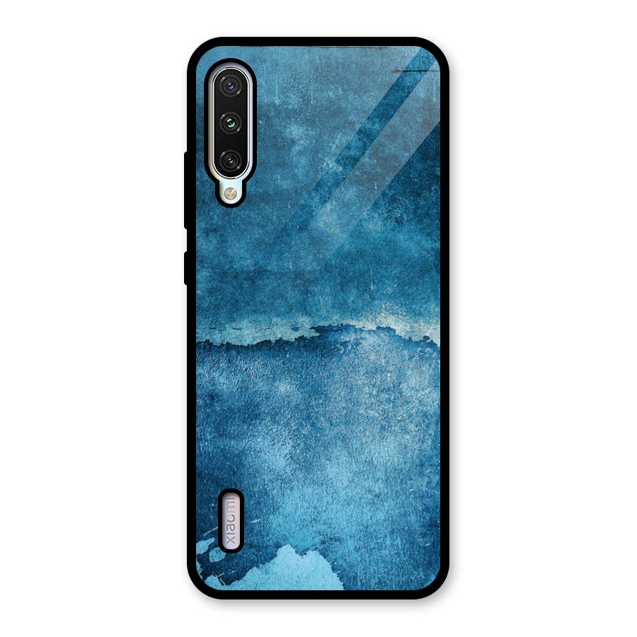 Blue Paint Wall Glass Back Case for Mi A3