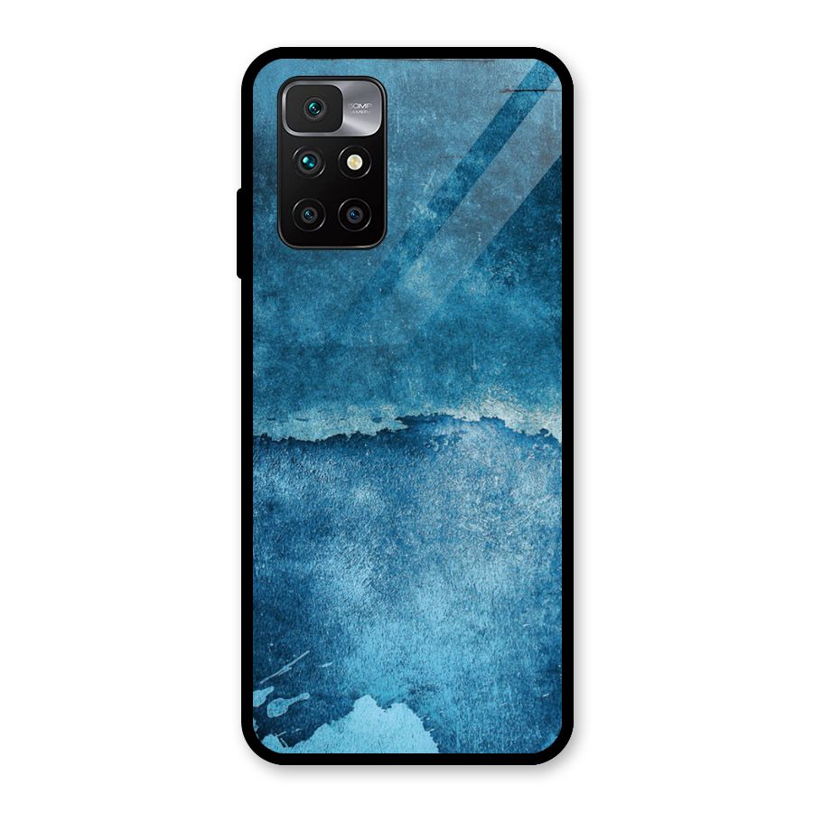 Blue Paint Wall Glass Back Case for Redmi 10 Prime