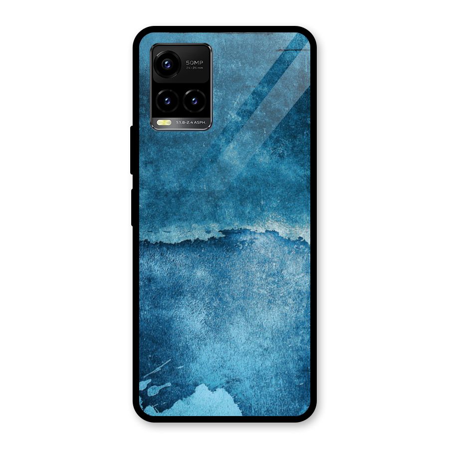 Blue Paint Wall Glass Back Case for Vivo Y21T
