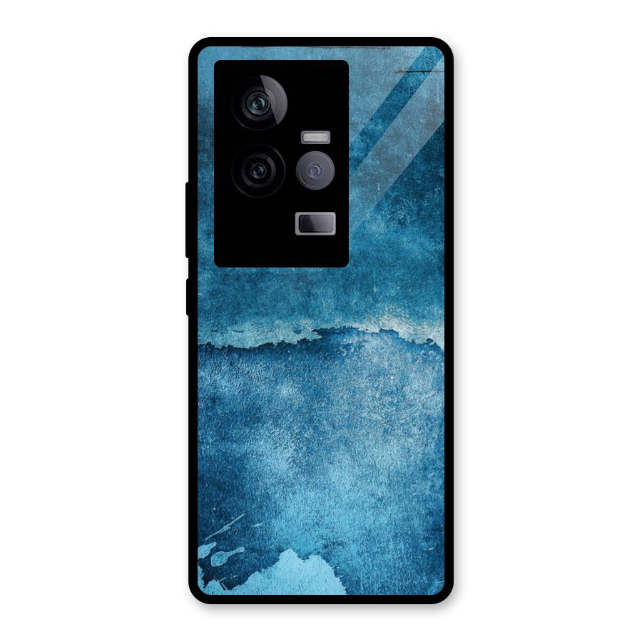 Blue Paint Wall Glass Back Case for Vivo iQOO 11 5G