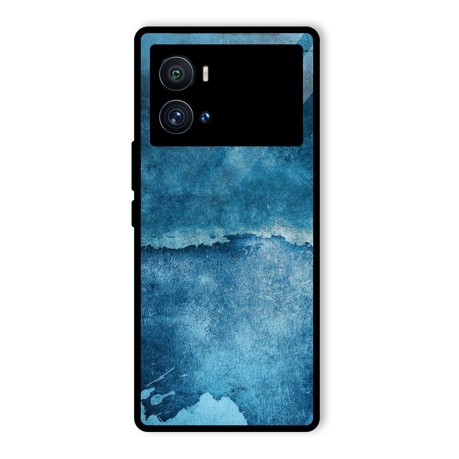 Blue Paint Wall Glass Back Case for Vivo iQOO 9 Pro