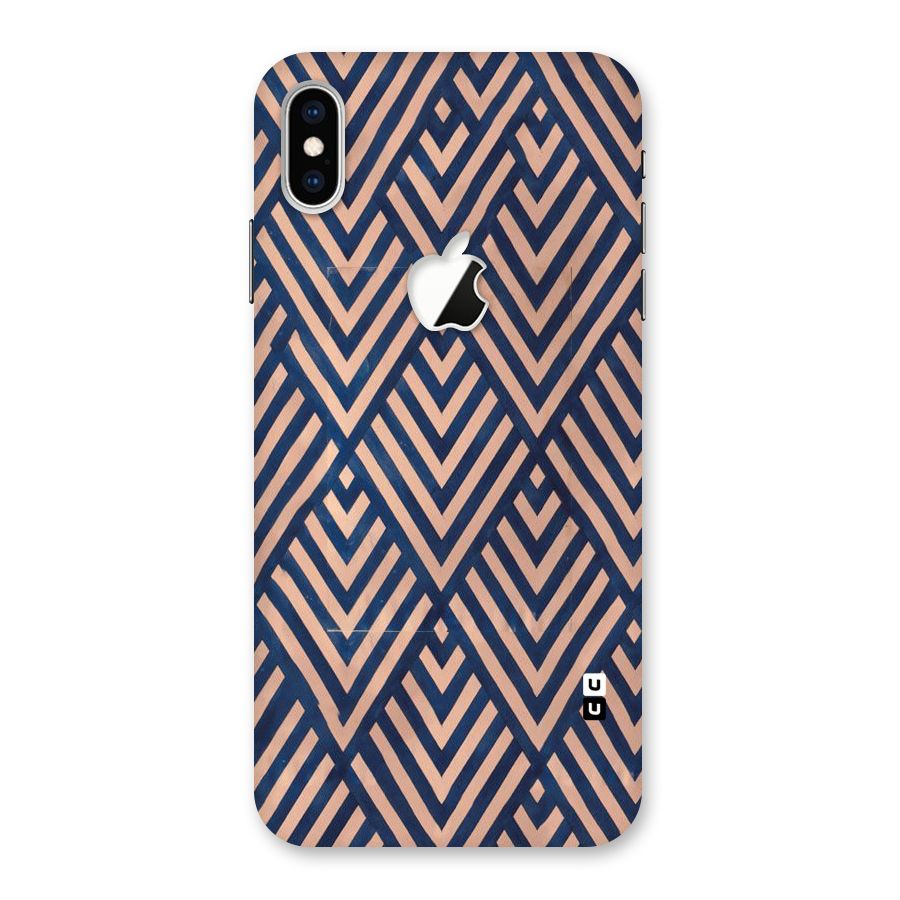 Blue Peach Back Case for iPhone XS Max Apple Cut