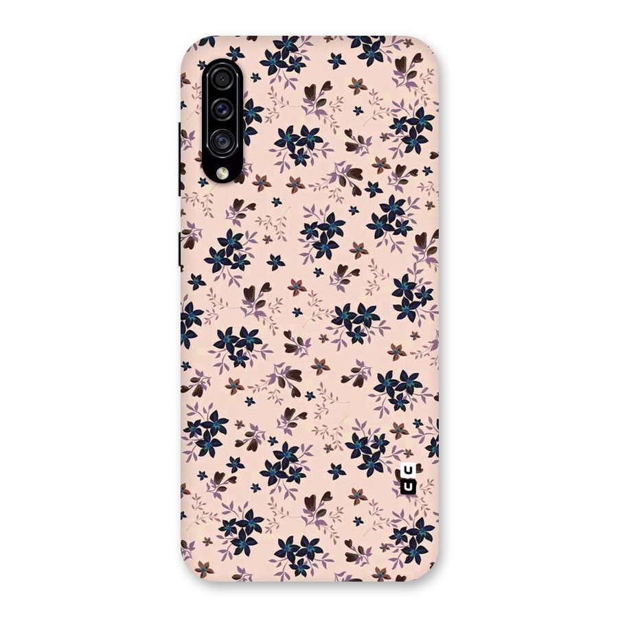 Blue Peach Floral Back Case for Galaxy A30s