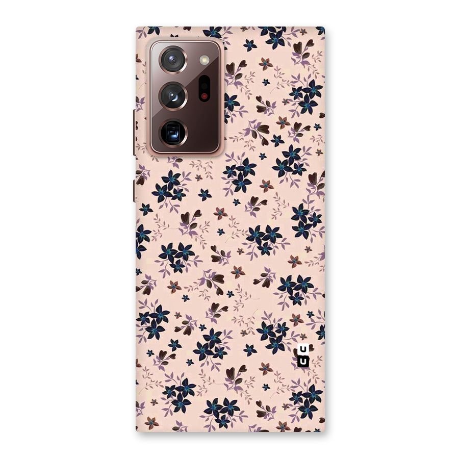 Blue Peach Floral Back Case for Galaxy Note 20 Ultra