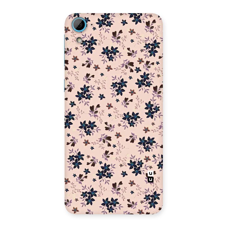 Blue Peach Floral Back Case for HTC Desire 826