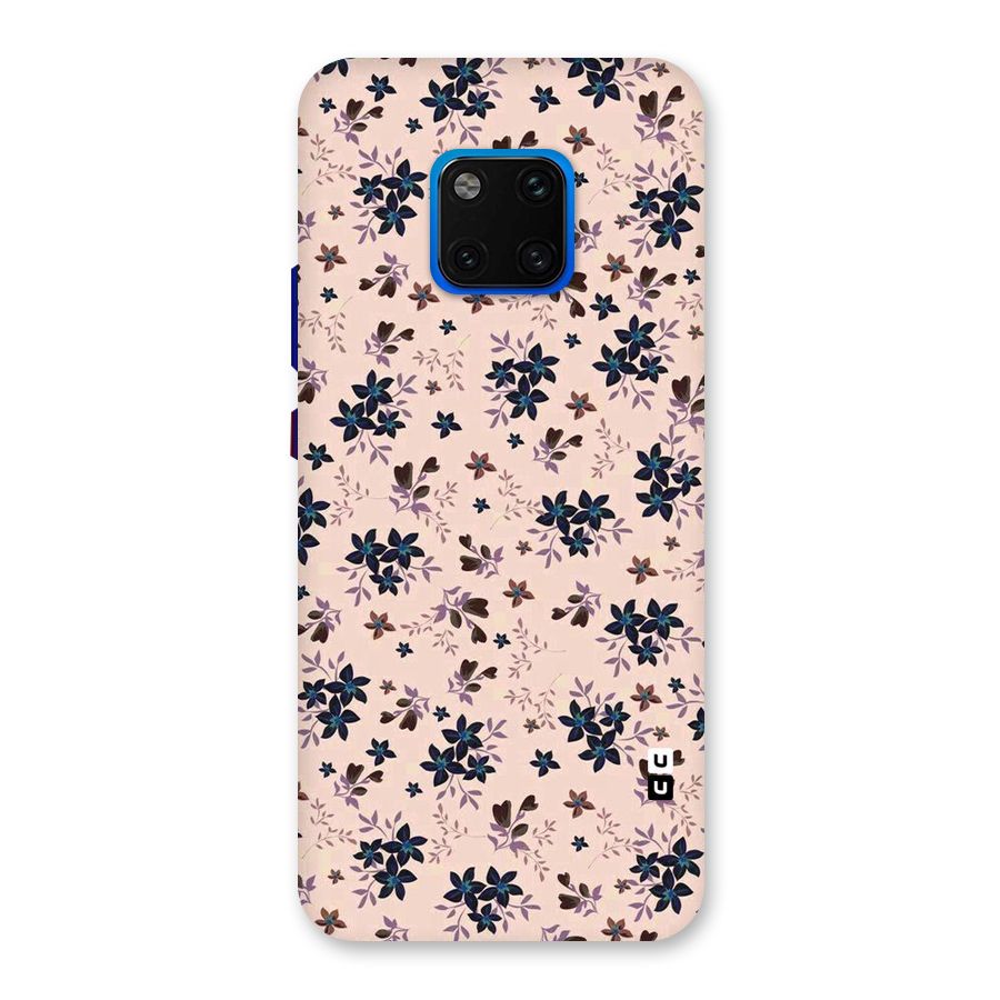 Blue Peach Floral Back Case for Huawei Mate 20 Pro