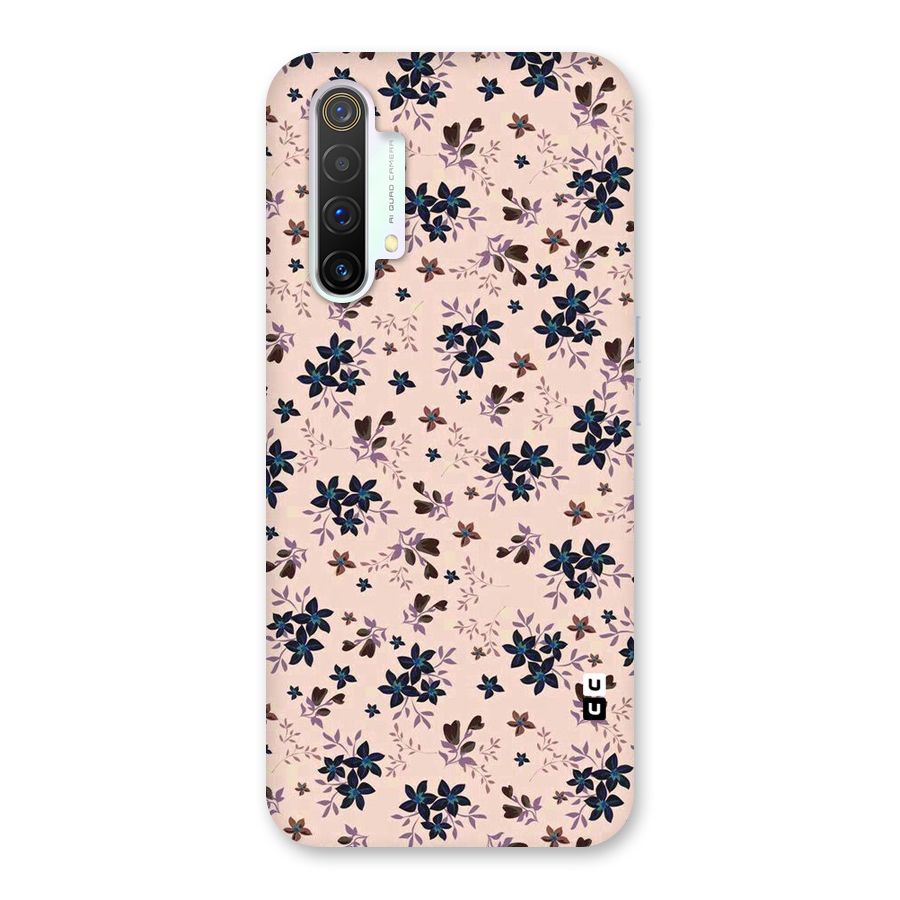 Blue Peach Floral Back Case for Realme X3 SuperZoom