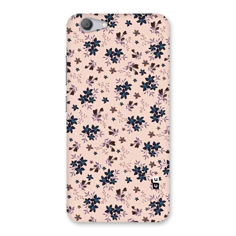 Blue Peach Floral Back Case for Vivo Y53