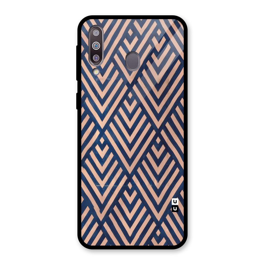 Blue Peach Glass Back Case for Galaxy M30