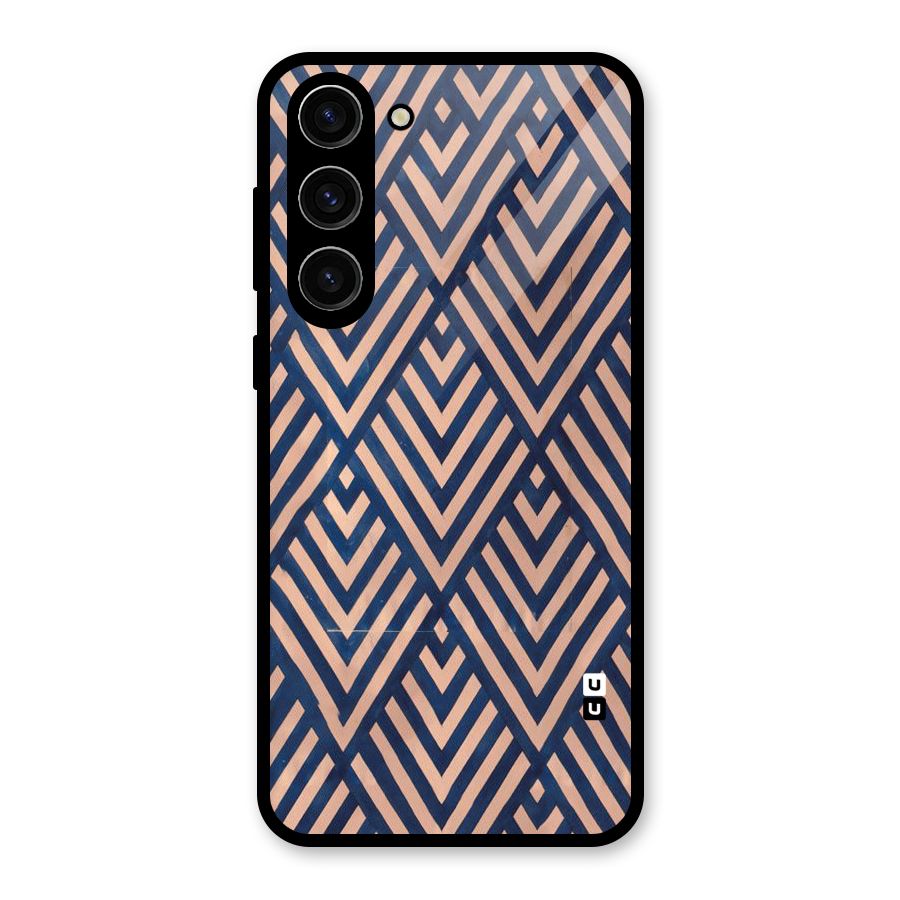 Blue Peach Glass Back Case for Galaxy S23 Plus